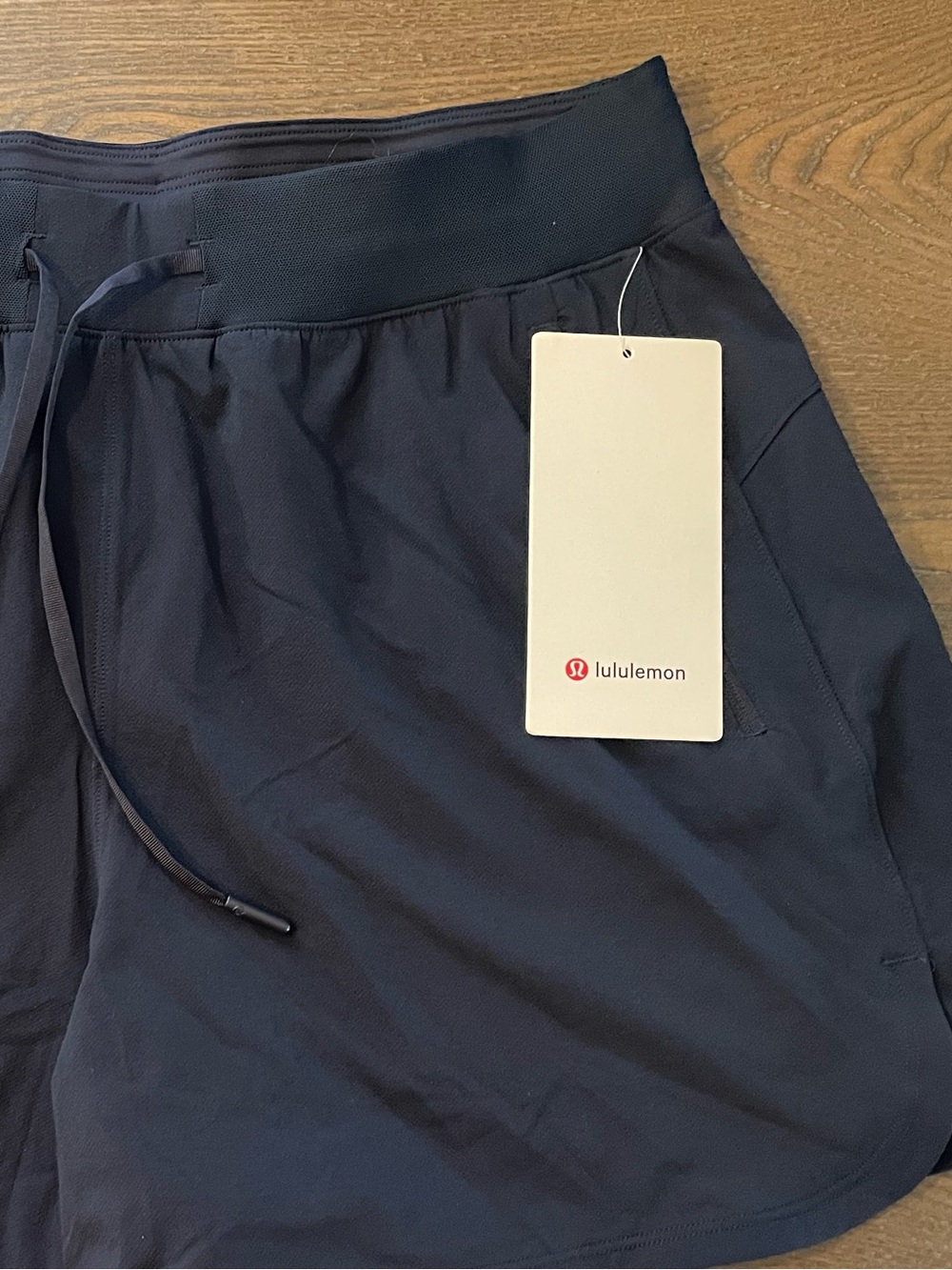 NWT lululemon athletica Navy Performance Drawstring Shorts - Picture 5 of 5